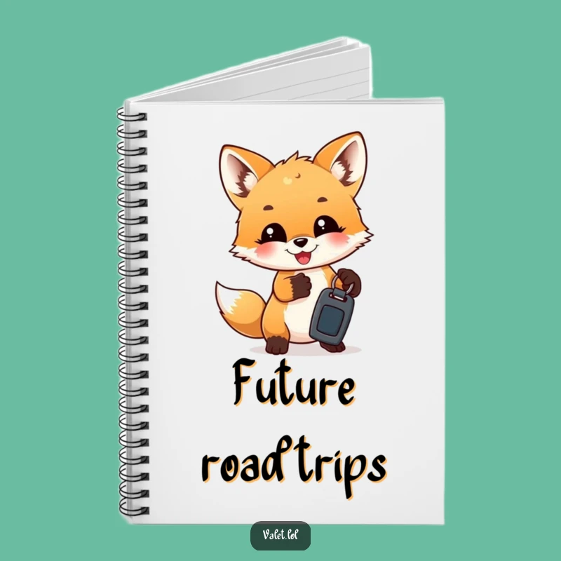 Funny Fox Cub Keys Notebook: Cute Cub's Journal for Ideas